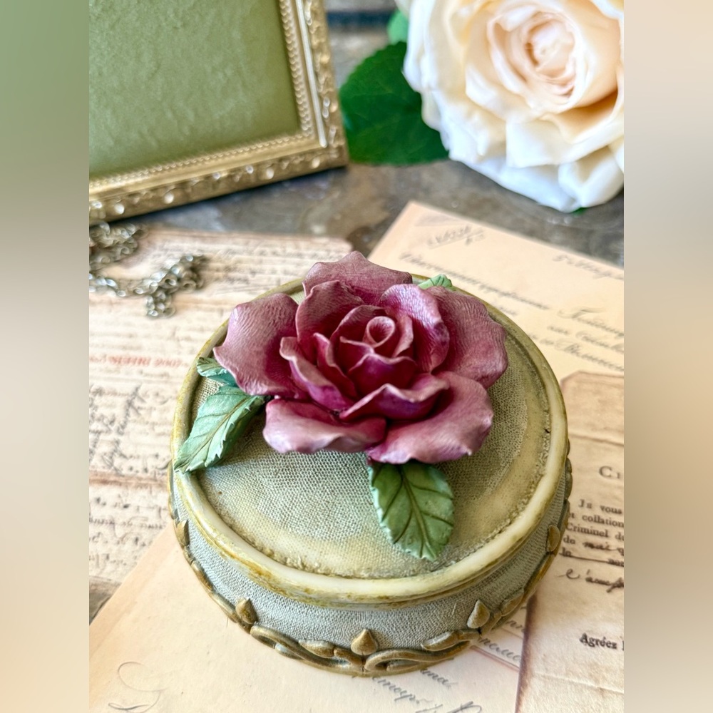 Victorian Rose Jewelry Box by Betty Singer